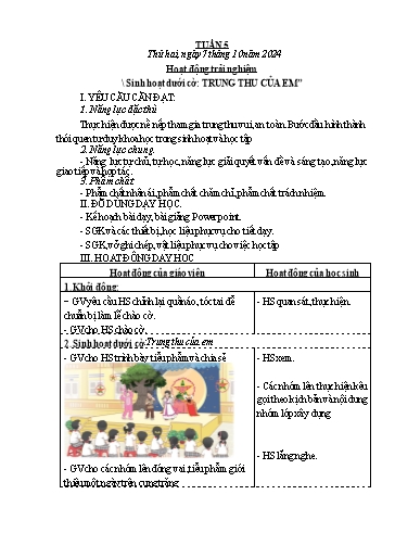 Kế hoạch bài dạy Khối 4 - Tuần 5 - Năm học 2024-2025 - Nguyễn Thị Thanh Huyền