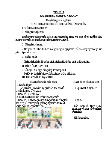 Kế hoạch bài dạy Lớp 4 - Tuần 11 - Năm học 2024-2025 - Võ Thị Hồng Hạnh