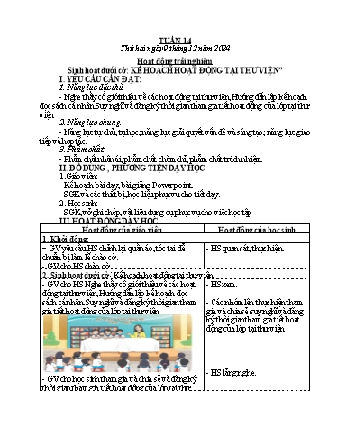 Kế hoạch bài dạy Lớp 4 - Tuần 14 - Năm học 2024-2025 - Võ Thị Hồng Gấm