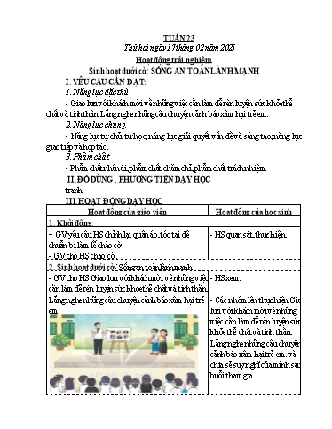 Kế hoạch bài dạy Lớp 4 - Tuần 23 - Năm học 2024-2025 - Võ Thị Hồng Hạnh