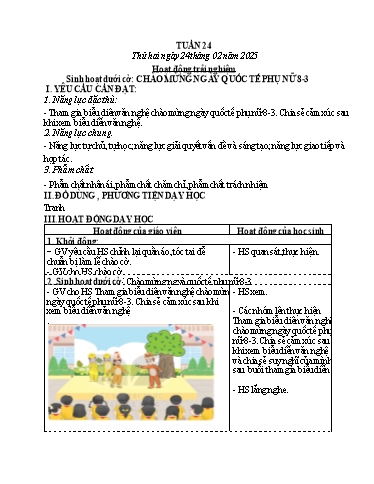 Kế hoạch bài dạy Lớp 4 - Tuần 24 - Năm học 2024-2025 - Võ Thị Hồng Hạnh