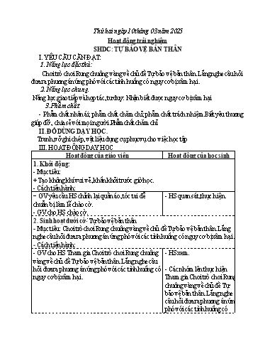 Kế hoạch bài dạy Lớp 4 - Tuần 26 - Năm học 2024-2025 - Võ Thị Hồng Hạnh