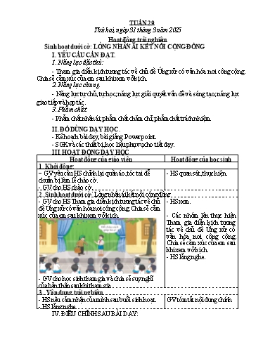 Kế hoạch bài dạy Lớp 4 - Tuần 29 - Năm học 2024-2025 - Võ Thị Hồng Hạnh