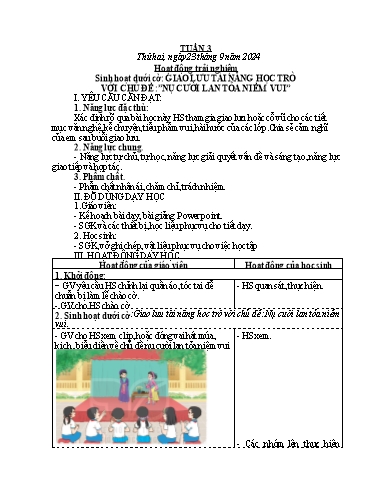 Kế hoạch bài dạy Lớp 4 - Tuần 3 - Năm học 2024-2025 - Võ Thị Hồng Gấm