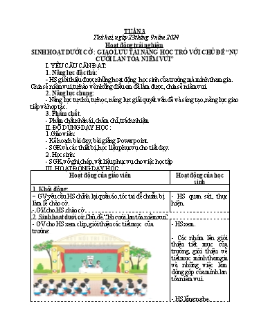 Kế hoạch bài dạy Lớp 4 - Tuần 3 - Năm học 2024-2025 - Võ Thị Hồng Hạnh