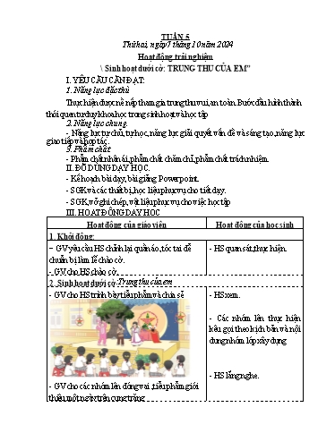 Kế hoạch bài dạy Lớp 4 - Tuần 5 - Năm học 2024-2025 - Võ Thị Hồng Gấm