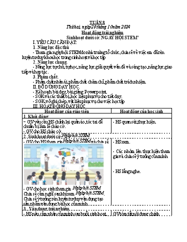 Kế hoạch bài dạy Lớp 4 - Tuần 8 - Năm học 2024-2025 - Võ Thị Hồng Gấm